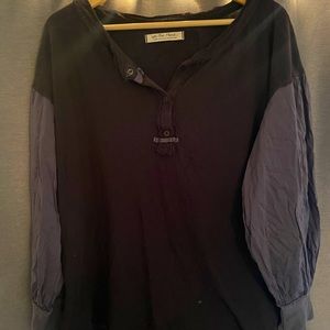 Free People Long Sleeve Top, Size Large